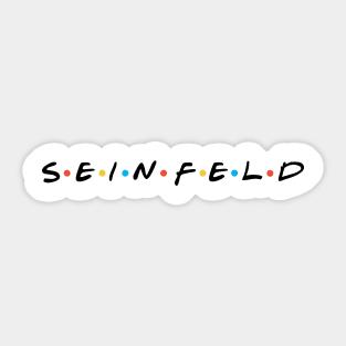 Seinfeld Friends Parody Logo Sticker